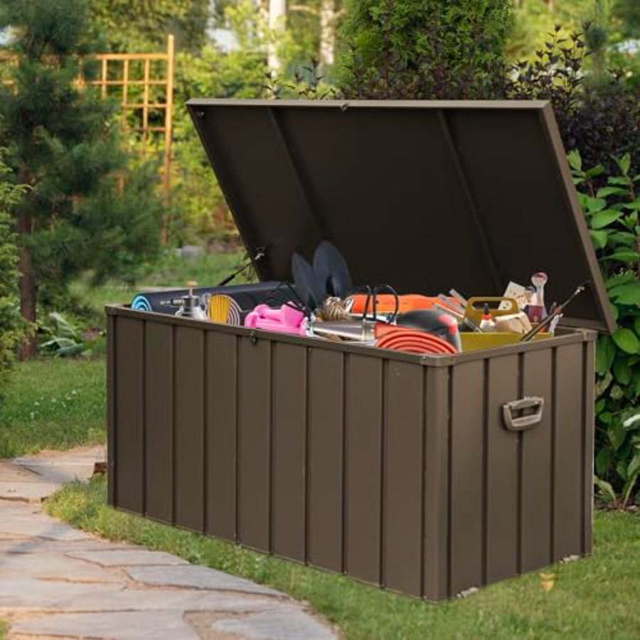 Outdoor Furniture Cushions - 160 Gallon Deck Box Outdoor Storage