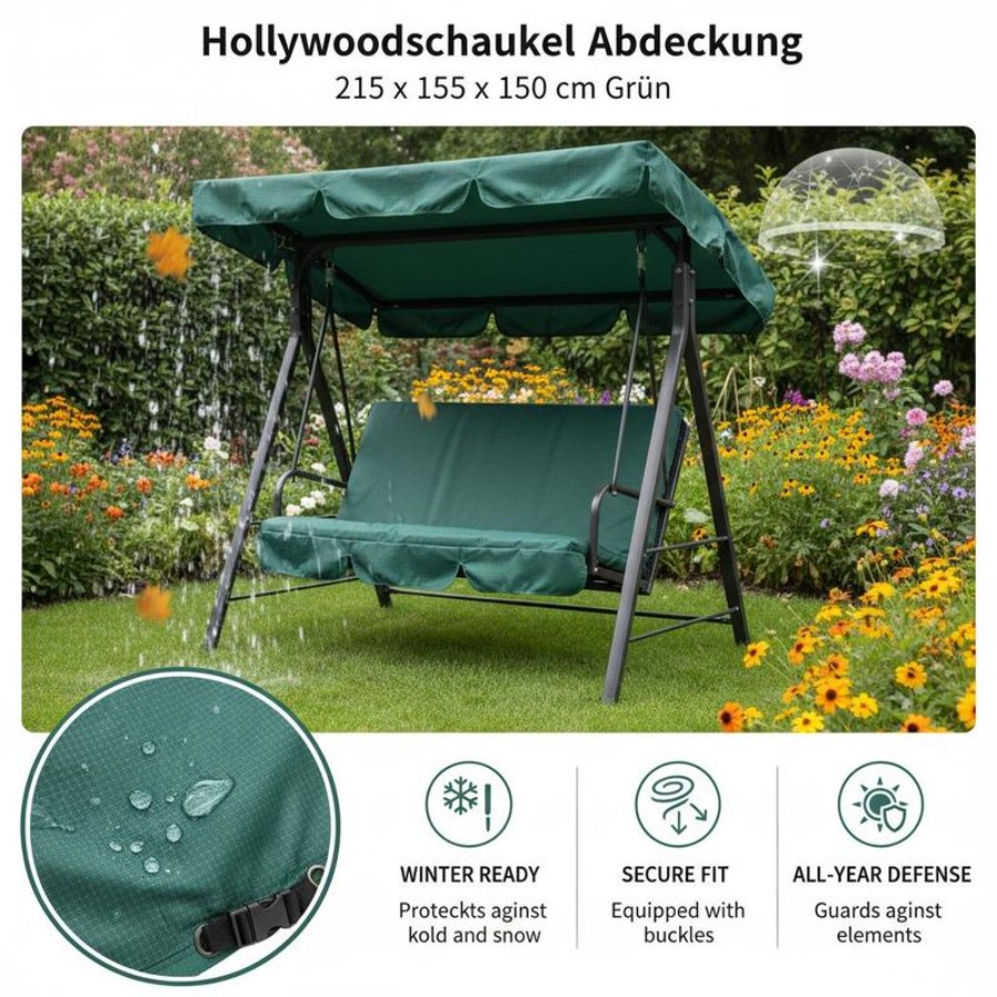 Patio 3 Seater Swing Chair Ben - Outdoor Furniture Sofa recensione e prezzo