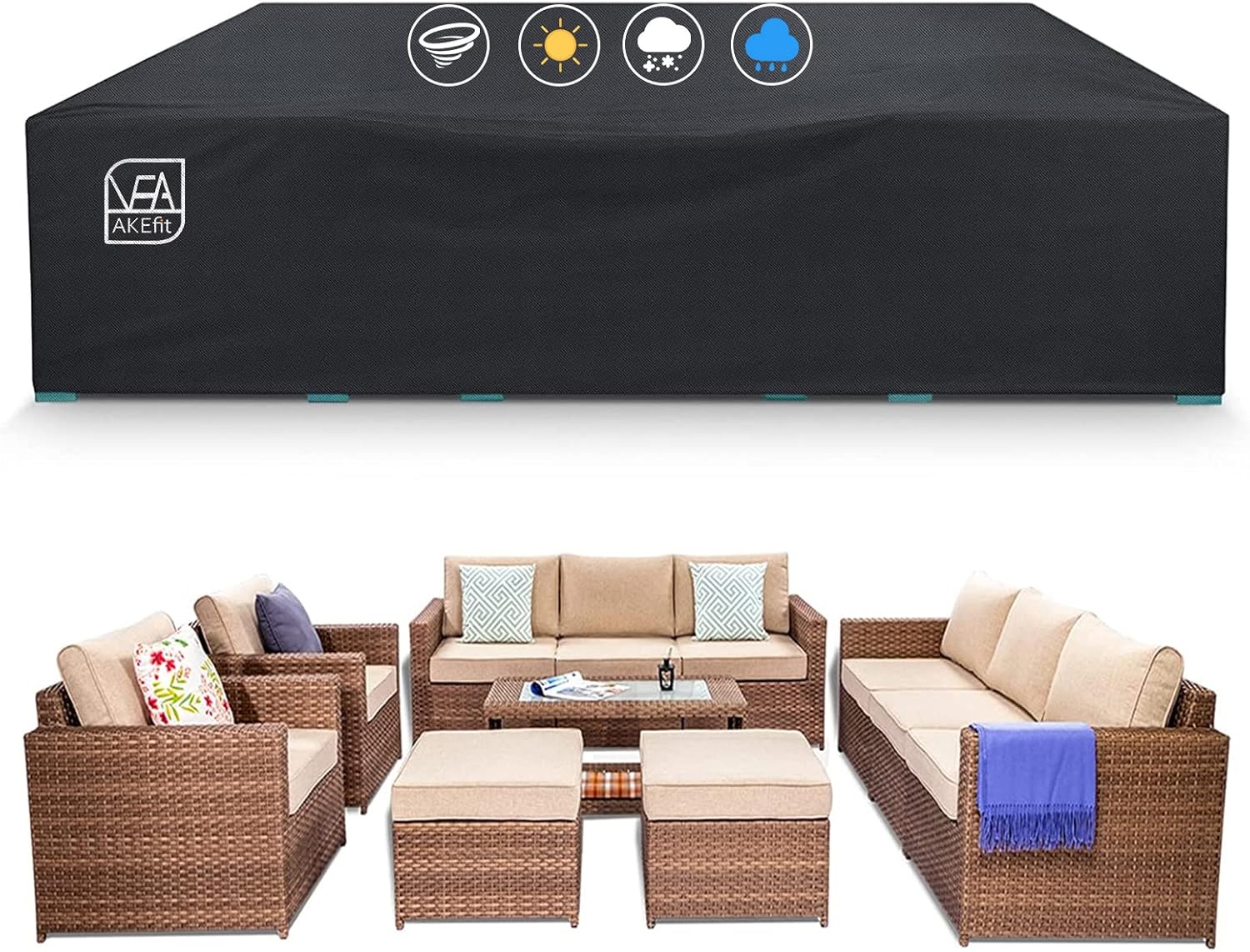 Heavy Duty Waterproof Patio Fu - Outdoor Furniture Table recensione e prezzo