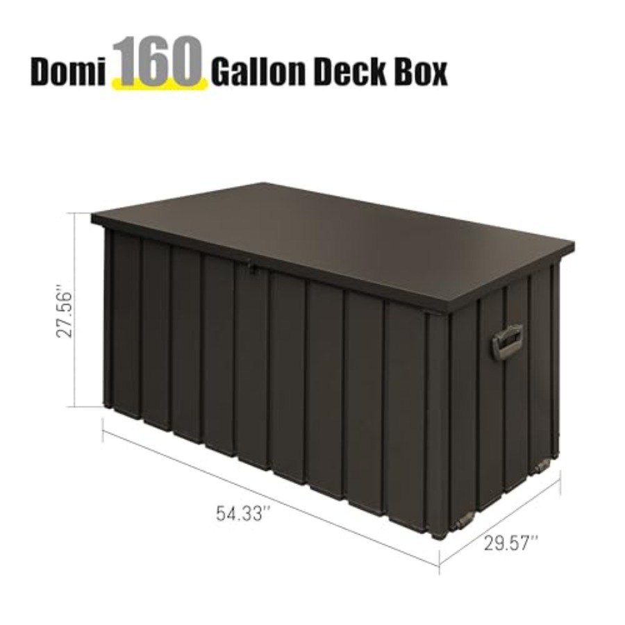 160 Gallon Deck Box Outdoor St - Outdoor Furniture Cushions recensione e prezzo