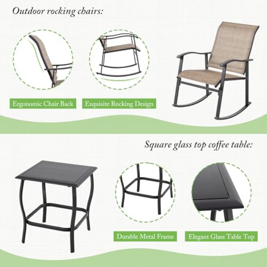 Shintenchi Rocking Chair Outdo - Outdoor Furniture Table recensione e prezzo