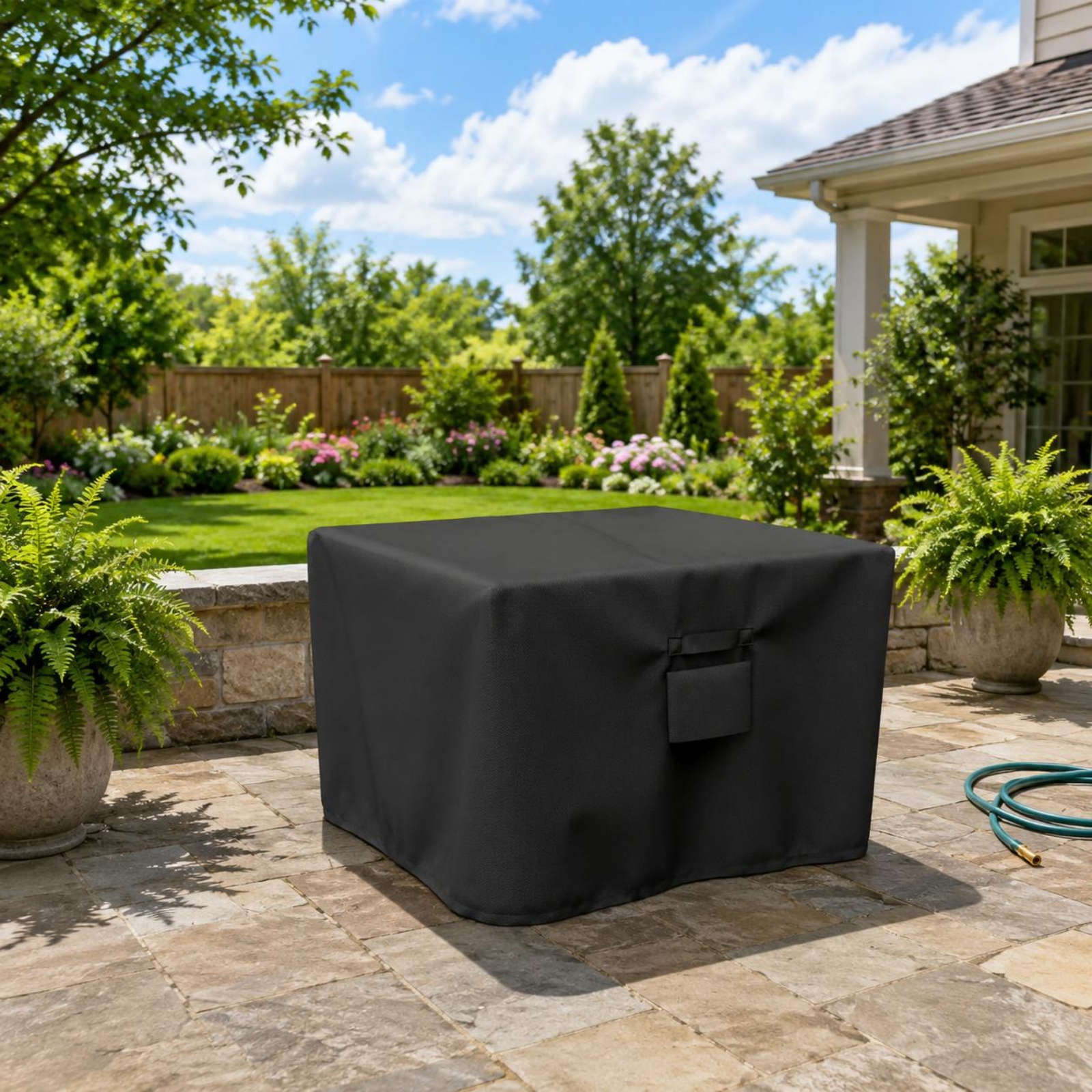 Square Patio Table Cover Draws - Outdoor Furniture Table recensione e prezzo