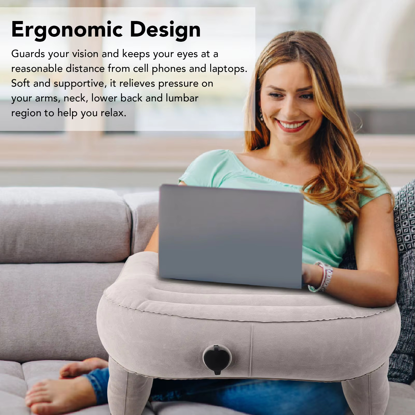 Inflatable Lap Desk Pillow Inf - Outdoor Furniture Arhaus recensione e prezzo
