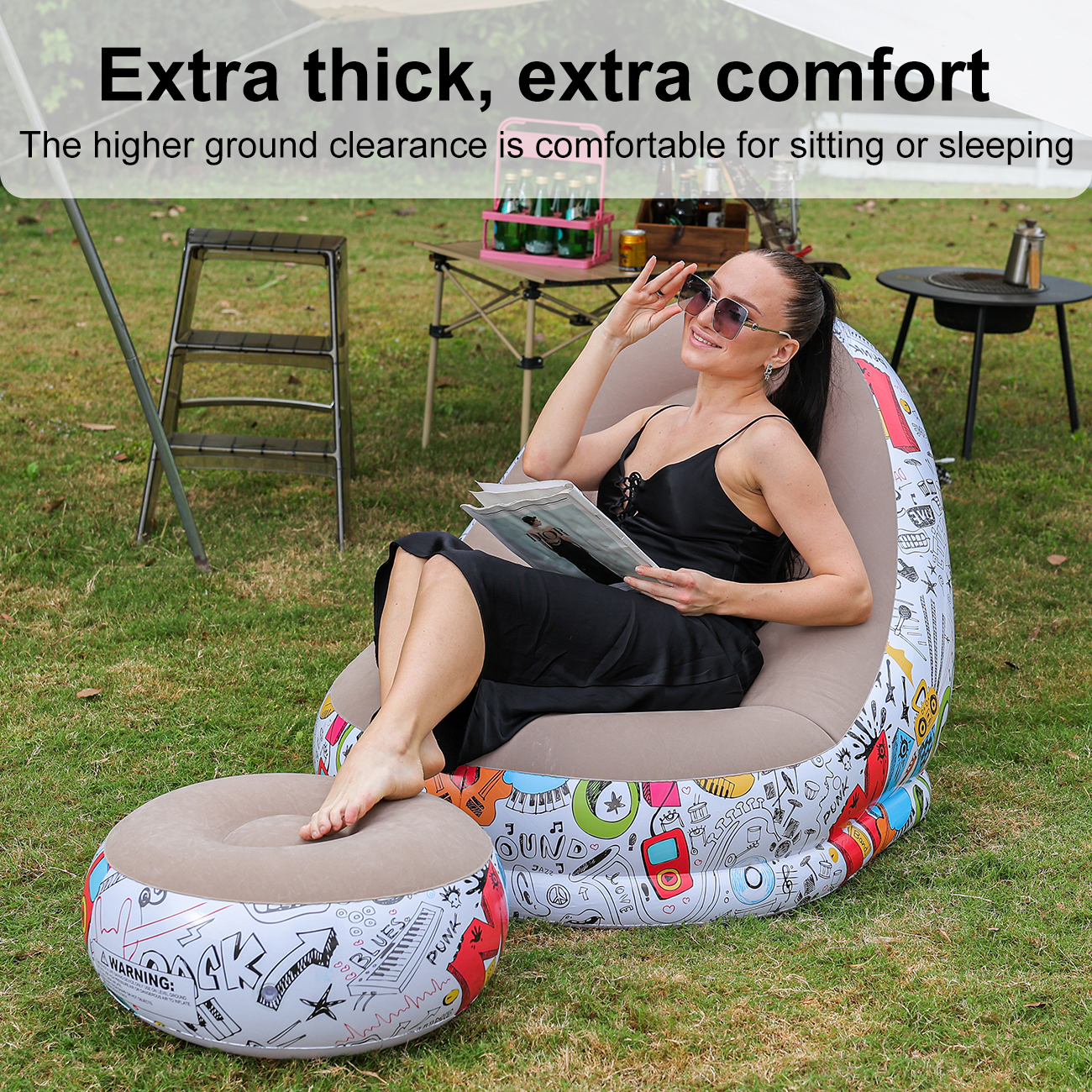 1PC Inflatable Lounger Chair w - Outdoor Furniture Arhaus recensione e prezzo