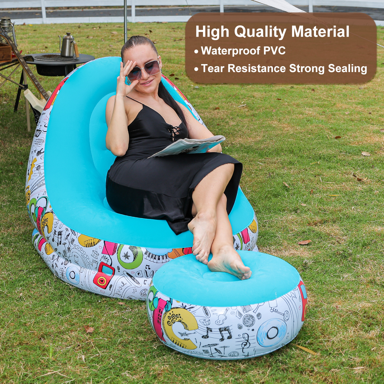 1PC Inflatable Lounger Chair w - Outdoor Furniture Arhaus recensione e prezzo
