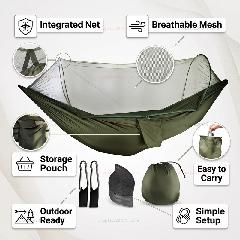 Portable outdoor camping hammo - Outdoor Furniture Philippines recensione e prezzo