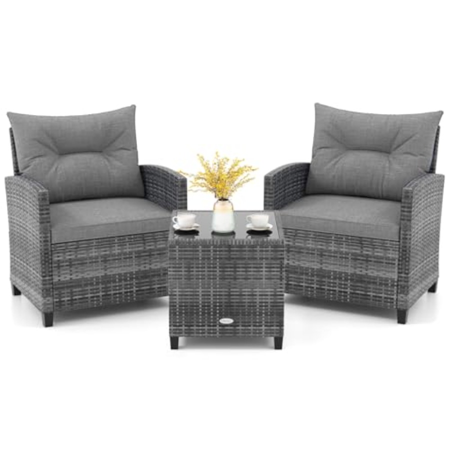 KOTEK 3 Piece Patio Furniture  - Outdoor Furniture Cushions recensione e prezzo