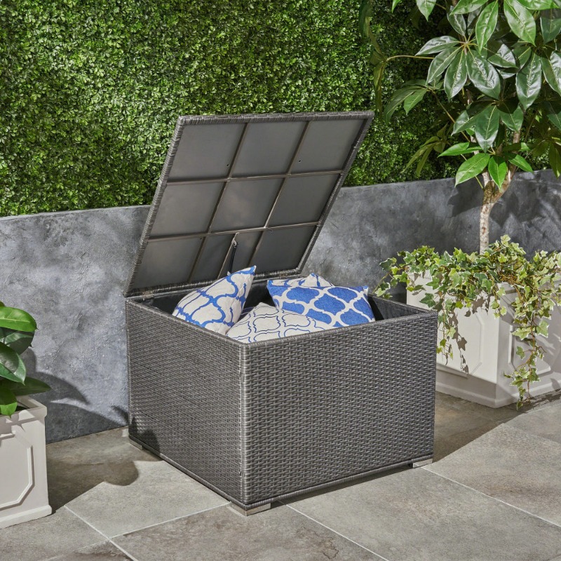 Dark Gray Rattan Outdoor Stora - Outdoor Furniture Cushions recensione e prezzo