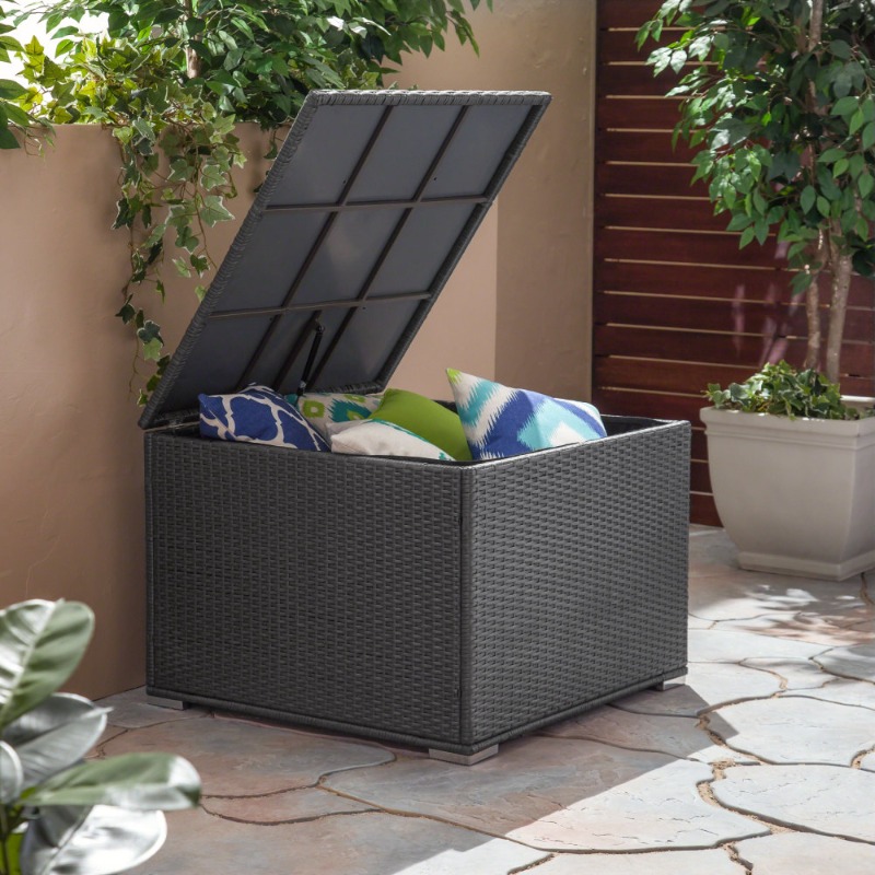 Dark Gray Rattan Outdoor Stora - Outdoor Furniture Cushions recensione e prezzo
