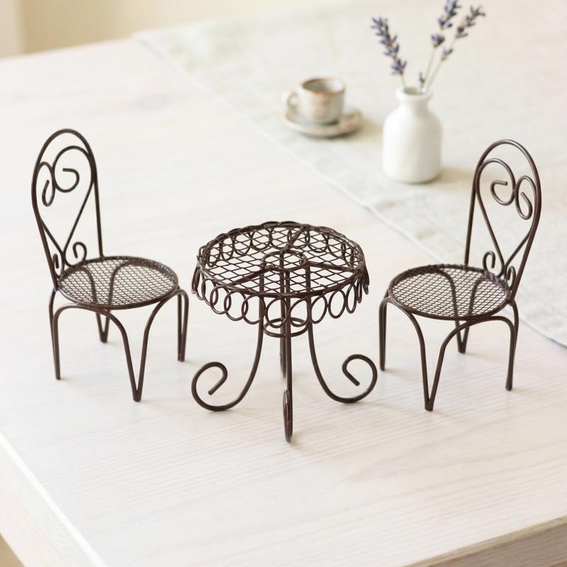 1/3Pcs Dollhouse Garden Displa - Outdoor Furniture Table recensione e prezzo