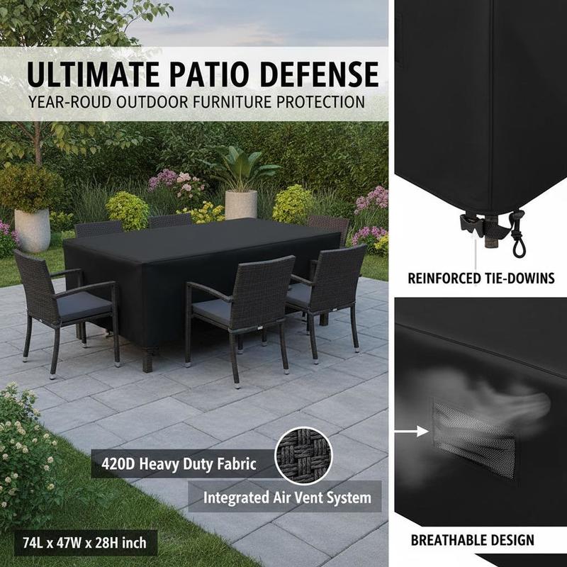 Outdoor Table Set Protector 74 - Outdoor Furniture Table recensione e prezzo