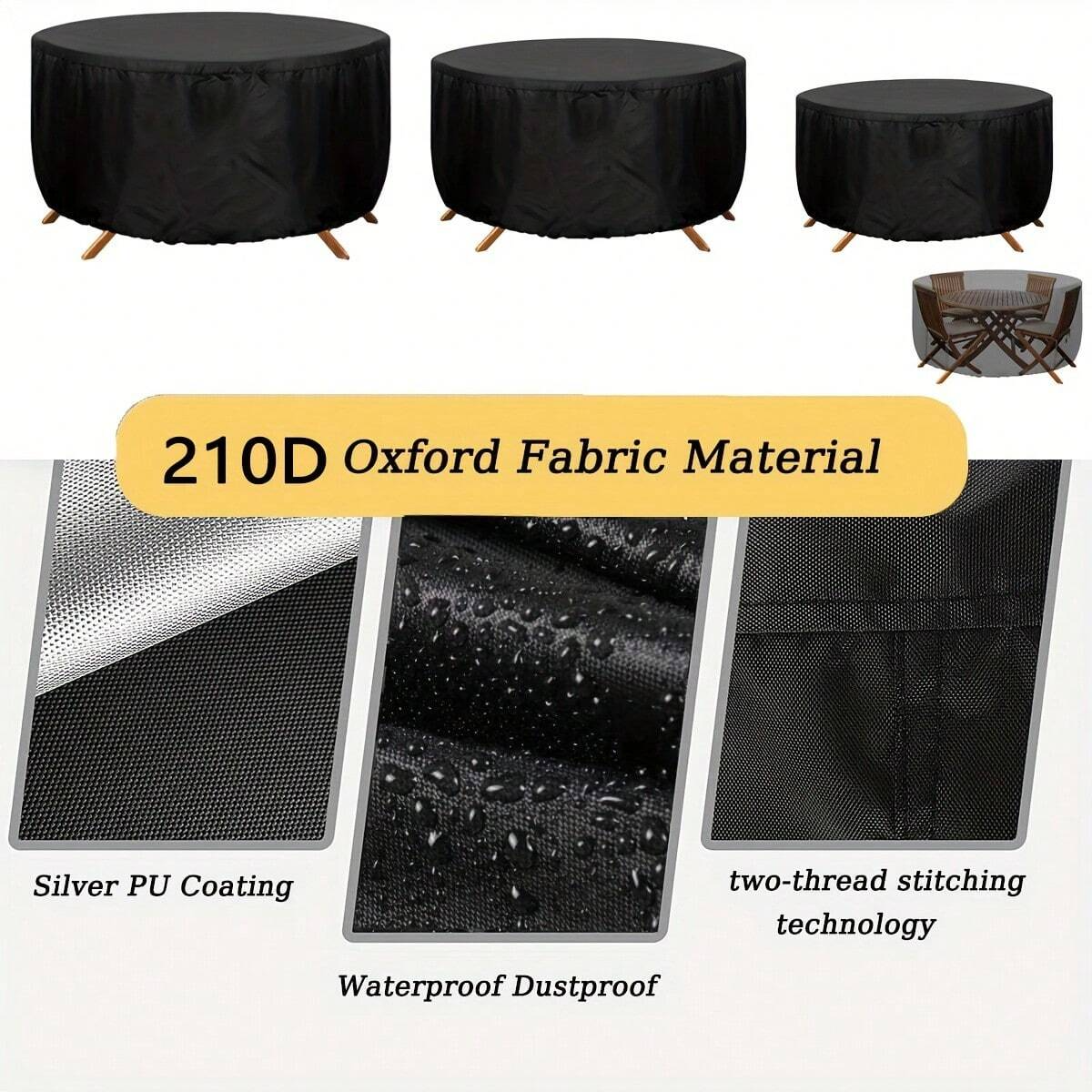 Waterproof Round Patio Furnitu - Outdoor Furniture Table recensione e prezzo