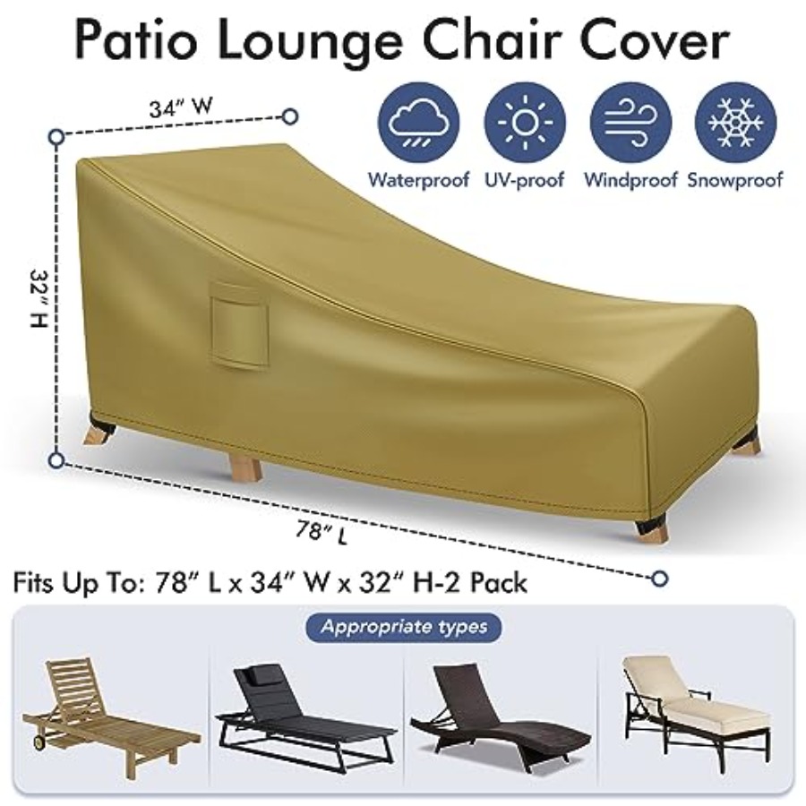 Chaise Lounge Covers Outdoor W - Outdoor Furniture Sofa recensione e prezzo